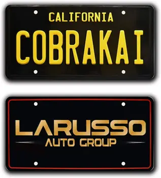 Cobra Kai + LARUSSO Auto Group | Метални табели